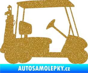 Samolepka Golfista 012 pravá vozík Ultra Metalic zlatá