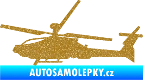 Samolepka Vrtulník 013 levá Ultra Metalic zlatá