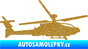 Samolepka Vrtulník 013 pravá Ultra Metalic zlatá