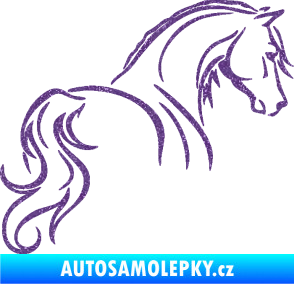 Samolepka Kůň 104 pravá Ultra Metalic fialová