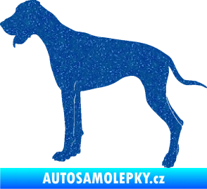 Samolepka Pes 086 levá Doga Ultra Metalic modrá