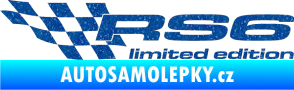 Samolepka RS6 limited edition levá Ultra Metalic modrá
