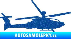 Samolepka Vrtulník 013 pravá Ultra Metalic modrá