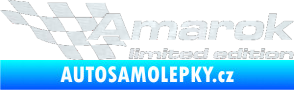 Samolepka Amarok limited edition levá 3D karbon bílý