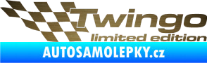 Samolepka Twingo limited edition levá škrábaný kov zlatý
