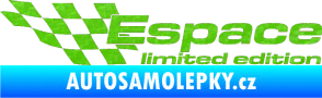 Samolepka Espace limited edition levá 3D karbon zelený kawasaki