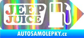 Samolepka Jeep juice symbol tankování Holografická